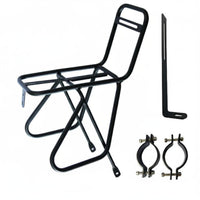 Touring Bike Front Carrier Steel Construction for Long-Distance Riding, Cyclists