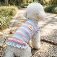 Dog Dress and Cat Dress with Ruffled Skirt, Small Cat Clothes for Small Dogs, Sleeveless Spring Summer Casual Style Unisex Other Material Outfit