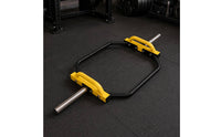 Combo Grip Hexagonal Bar Black Frame Deadlift Hexagonal Bar Chrome Sleeves Strength Equipment for Gym