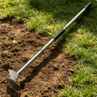 2 in 1 Hoe and Rake Threaded Connection Outdoor Hand Tool 120 Cm