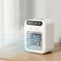 Portable Desktop Air Cooler Rechargeable Mini Air Cooler USB-Powered Misting Fan Compact for Office Workers, Students, Desk, Bedside Table, Dorm Room