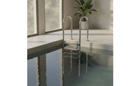 4-Step Pool Ladder Sturdy Stainless Steel Pool Ladder Anti-Slip for Families, Swimming Pools