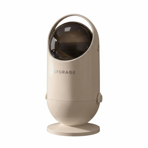 Double Door Lid Garbage Bin Large Capacity Modern Rolling Waste Basket Capsule Design for Bedroom