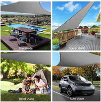 Outdoor Triangle Shade Sail with Waterproof Oxford Fabric