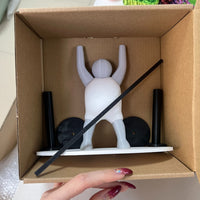 跨境爆品Toilet Paper Holder 3D打印举重小人浴室纸巾架大量现货
