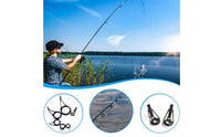 35 Pieces Wear-Resistant Single Foot Rod Guide Kit Sleek Ceramic Loop Rod Tip and Guide Repair Kit Increased Sensitivity Reduces Line Friction for DIY Enthusiasts