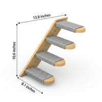 Wall-Mounted Cat Bed All Seasons with Enclosed House and Hammock, Solid Wood Wall Mounted Cat Furniture, Climbing Shelf for Indoor Cat Climbing Wall