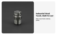 Wear-Resistant Flat Fan Nozzle Long-Lasting Fan Spray Nozzle Easy to Install for Dust Suppression, Industrial Cooling, Humidification