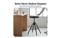 Adjustable Pedestal Stool Industrial Aesthetic Counter-Height Seating Stable