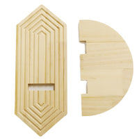 Bohemian Diamond Single-Layer Solid Wood Wall Planter Shelf