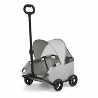 Four-Wheel Pet Stroller Foldable Dog Stroller with Canopy Roomy for Dogs, Cats