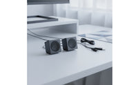 USB Speakers with 3.5 Mm Plug Stereo Wired Desktop Speakers for Office