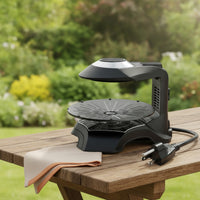 Indoor Grill with Rotating Plate Countertop Electric Indoor Grill Tabletop for Kitchen