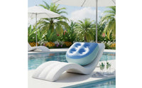 Inflatable Spa Booster Seat Water or Air Fillable Waterproof Bath Pillow for Adults, Bathtub