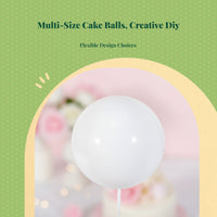 Gold Sphere Cake Toppers for Baking and Parties