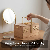 Multi-Compartment Case Portable with Handle Household Storage Large Capacity