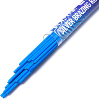 20 Pieces Flux-Coated Brazing Rods Bcup-5, 15% Silver Solder, Phosphor Copper Alloy, Flat Rods
