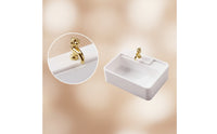 1:12 Scale Miniature Bathroom Sink Compact Dollhouse Sink Sturdy Furniture Farmhouse-Style for DIY Hobbyists
