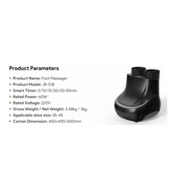 Heat Treatment Kneading Foot and Calf Massager Air Compression Foot Massager for Relaxation