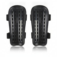 Hard Shell Soccer Shin Guards Ventilated Molded Shin Guards Elastic Straps Leg Protection Contoured for Football
