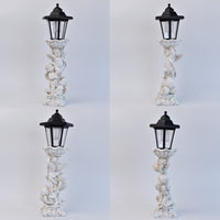 Vintage Three Cupid Angel Resin Craft Solar Garden Light