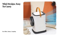Desktop Misting Fan Cools and Humidifies Desktop Air Chiller Humidifying USB Powered Misting Fan for Office, Bedroom, Dorm Room