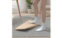 Solid Wood Wooden Balance Board Ridged Balance Board with Ridges Sturdy Long-Lasting for Fitness Enthusiasts