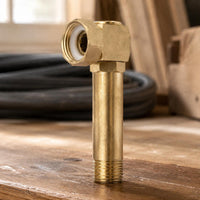 Hose Reel Swivel Elbow 90-Degree Brass Swivel Elbow Shiny Gold
