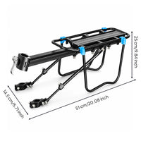 Cycle Cargo Rack Flat Flat Top Cycle Rear Rack Side Rails Rear Luggage Carrier