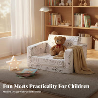 Fold-out Coloring Lounger Color-in Pattern kids' Sofa Removable Washable Cover