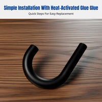 Universal Umbrella Handle Replacement, Curved or Straight Grip, Fits 14mm/10mm/8mm Shafts, Sports Umbrella Accessory