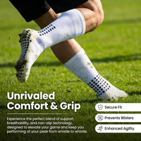 Non Slip Football Socks with Anti-Slip, Long Sports for Training, Breathable Athletic with Terry Cushioning, Over Rugby