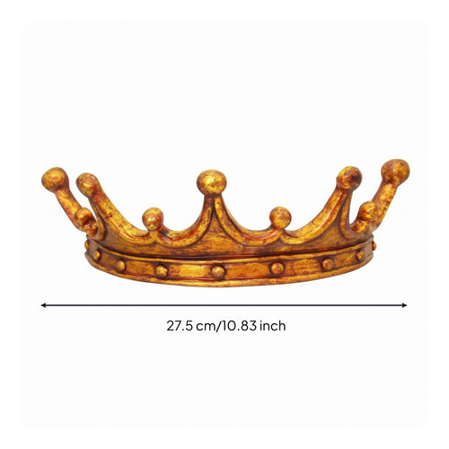 Classic Coronet Wall Hook Raised Dot Details Resin Wall Hook Rustic Style Home Decor for Entryway