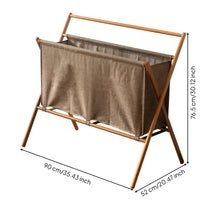 Foldable Laundry Hamper Sturdy Laundry Hamper with Bag Compact Furniture for Apartments