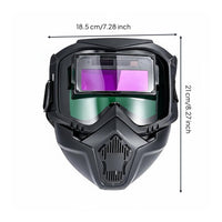 Metal-Fusing Helmet Padded Metal-Fusing Visor Sheltering Full Face Visor for Welders, Workshops