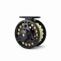 Quick Release Fly Fishing Reel with Line Sturdy Fly Reel with Line Lightweight Corrosion-Resistant for Anglers