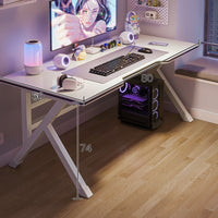 Home Office Computer Desk Spacious Desktop Large Work Surface Ergonomic Table Sturdy Steel Frame Suitable for Students Users Bedroom Workspace