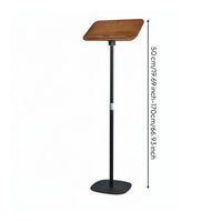 Adjustable Book Holder Versatile Floor Book Stand Solid Wood Panel Standing Books Holder for Students, Study