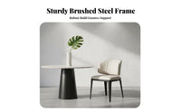 Italian design Ripple rear Chair Wave Pattern rearrest Upholstered Side Chair Modern Minimalist Design Seating Furniture robust Construction for Restaurant Owners, Interior Decorators, Dining Room, Villa, Hotel, Kitchen