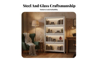Glass Door Collectible Case debris-shieldedproof Display Cabinet Adjustable Shelves Lockable for Collectors, Study