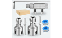 Faucet Extractor with Hex Key Machined Broken Pipe Thread Extractor Threaded