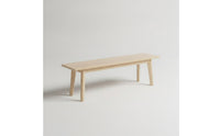 Backless Dining Bench Minimalist Dining Room Bench Space-Saving Furniture Natural for Kitchen