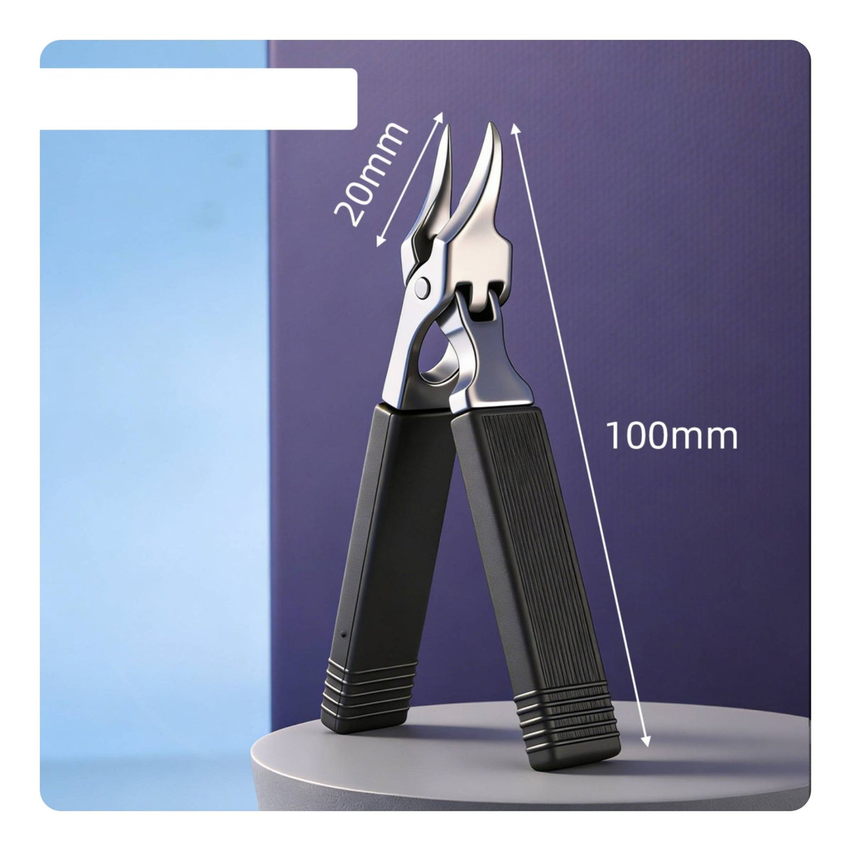 2 Pieces Angled Nail Trimmer Rust-Resistant-Rust Diagonal Nail Trimmer Easy