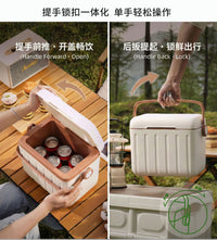 保温箱户外露营野餐冰块冷藏箱车载冰箱商用摆摊便携冰桶保冷外卖