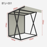 1 Piece Foldable Market Stall Waterproof Mobile Snack Stall Easy Assembly Outdoor Sell or Stand for Small Business Owners Suitable for Street Fairs Night Markets DIY Enthusiasts Temporary Retail Space