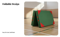 Folding Gymnastics Mat Foldable Design Folding Tumbling Mat Firm Foam Thick Tumbling Pad for Children, Kids, School, Dance Studio, Stretching