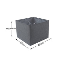 Square Textile Lampshade Easy Assembly Detachable Lamp Shade Modern Table Lamp Shade for Bedroom