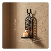 Vintage Design Wall Candle Holder Atmospheric Lighting for Bar, Restaurant