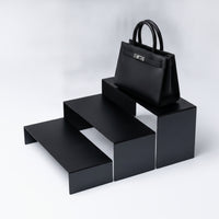 3 Pieces U-Form Display Riser Heavy Duty Footwear Riser Stand Polished Fixtures for Boutiques, Product Photography, Livestreaming