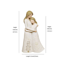 Hugging Mother and Daughter Figurine Sentimental Mother and Daughter Figurine